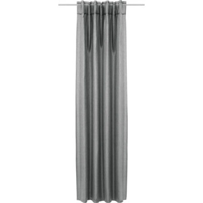 Zatemňovací závěs se skrytými poutky Dimout Uni šedý 245 x 135 cm