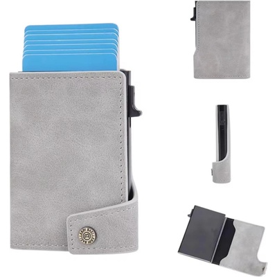 HARAHU Wallet no-36217 - Сив kp36217 (no-36217)
