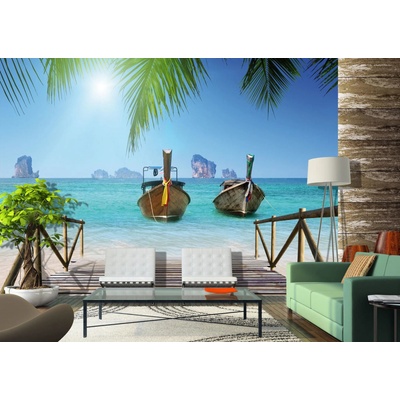 AG Design FTNS-2455 Vliesová fototapeta Mořská laguna rozměry 360 x 270 cm