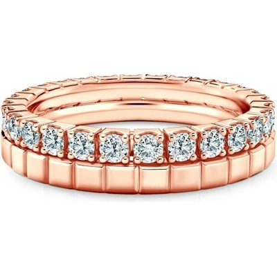Savicki Sada prsteňov Symphony ružové zlato laboratórne diamanty ZST SAVNo 521R 500LAB R