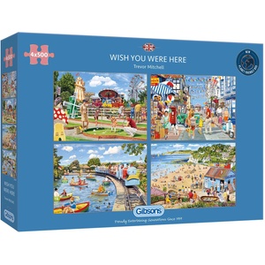 Gibsons - Puzzle 4x500 Wish You Were Here - 500 piese