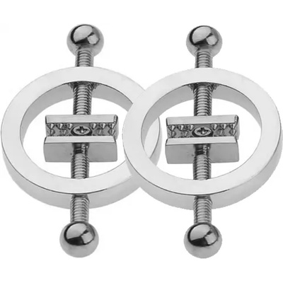 Passion labs Щипки за зърна - метални скоби с винтове "spiked