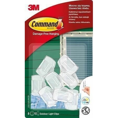 Samolepicí plastové háčky na kabely “Command”, 8 ks, 3M SCOTCH 7100308816