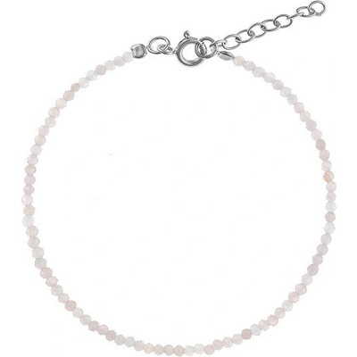 Again Jewelry korálkový náramek z růžového měsíčního kamene AJKNR009