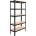 Mark Adler Метален стелаж Mark Adler Tower 2.5, 180/90/45 см, Черен/Кафяв (Tower 2.5)