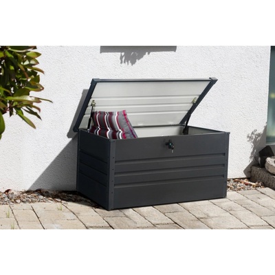 Floraworld Úložný box 400 l antracitový 132 x 62 x 62 cm