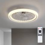 Brilagi - LED димируем таванен вентилатор LED/40W/230V Ø 48 см бял + дистанционно управление (BG4016)