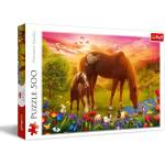 Trefl Пъзел Trefl от 500 части - Коне сред полята (37451)