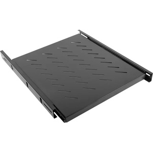 Lanberg Тава Lanberg AK-1007-B, 19", 1U, за комуникационен шкаф, 465x550x48мм, 18кг товароносимост, черна (AK-1007-B)