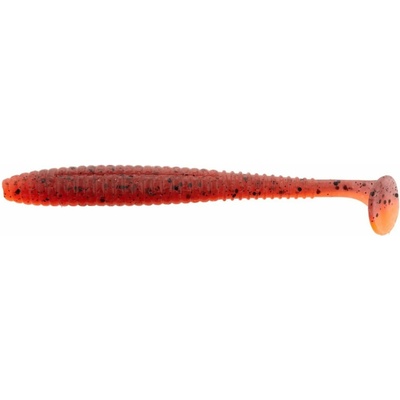 Lucky John S-Shad Tail 3,8" Red Fire Tiger 5ks