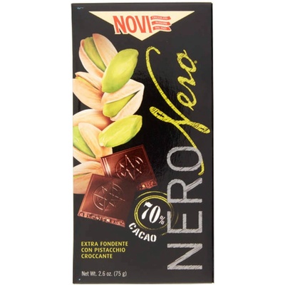 Novi horká čokoláda s kúskami chrumkavých pistácii 20 x 75 g