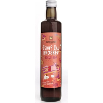 Sonnentor Černý čaj broskev sirup 0,5 l