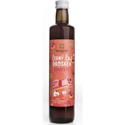 Sonnentor Černý čaj broskev sirup 0,5 l