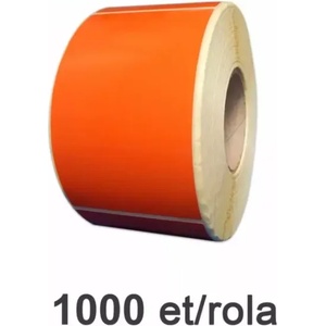 ZINTA Самозалепващи етикетни ролки ZINTA, оранжеви 100x100mm, 1000 ет. / ролка (100X100X1000-TH-ORANGE)