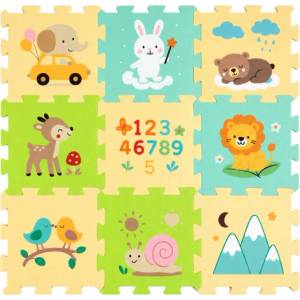 PETITEMARS PETITE&MARS Подова сгъваема пъзел Nexli 6 бр. , Forest Friends (960131)