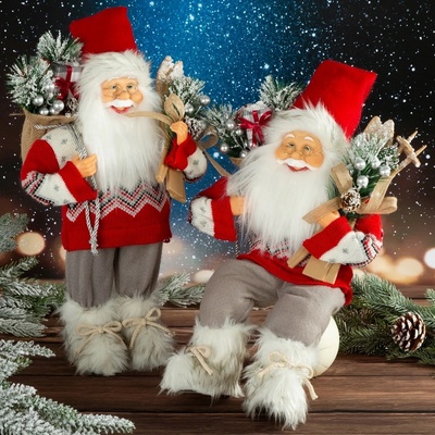 Eurofirany Santa postavička sediaca 40 cm UNI