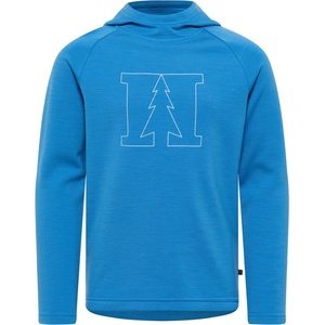 Heber Peak Детски вълнен пуловер Heber Peak Kid's MerinoBlend EvergreenHe. Hoody Merino hoodie - Cobalt Blue - размер 116 (EU) (704-6317-0112)