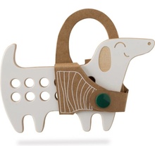 Milin Small Wooden Lacing Toy Daschund aktivity 1 ks