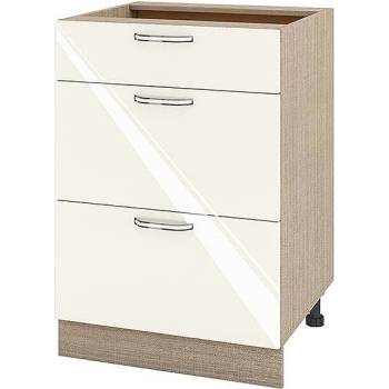 Image 1 of ИРИМ Долен кухненски шкаф Сити МФ-Крийм гланц-11-57 60 см