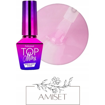 Molly Lac Top No Wipe hybridný Milky Daisy 10 g