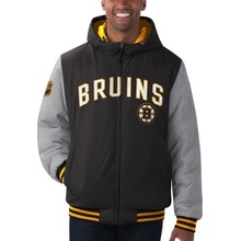 G-III Boston Bruins Cold Front Polyfilled Padded Jacket w. Hood