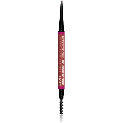 NYX Professional Makeup Blade & Shade ceruzka na obočie s kefkou 06 Rich Auburn g