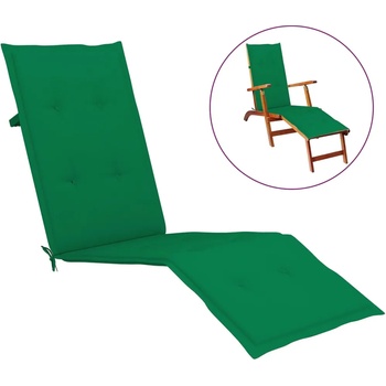 Image 1 of vidaXL Възглавница за стол шезлонг зелена (75+105)x50x4 см (314178)