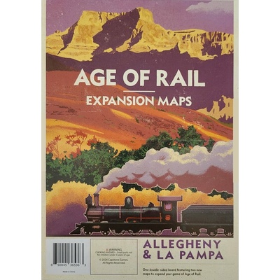 Capstone Games Age of Rail Expansion Maps Allegheny & La Pampa