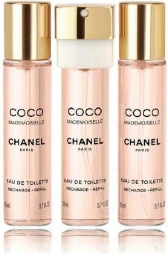 Chanel Coco Mademoiselle EDT Refill 3 x 20 ml pro ženy dárková