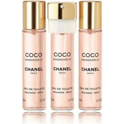 Chanel Coco Mademoiselle EDT Refill 3 x 20 ml pro ženy dárková sada