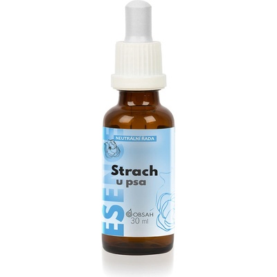 Bachovy kapky Strach u psa alkalická voda 30 ml