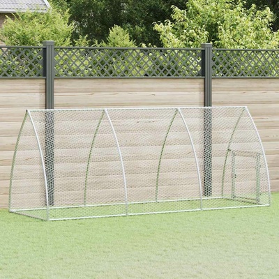 vidaXL Klec pro kuřata 300 × 105 × 120 cm pozinkovaná ocel stříbrná 9799.172553