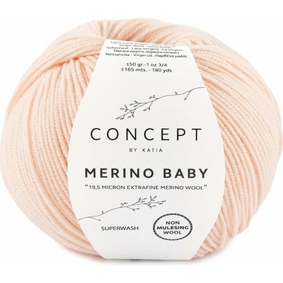 Katia Merino Baby Farba: 81 - Very light rose