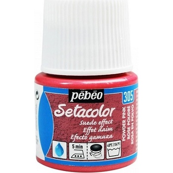 Farba na textil Pebeo Setacolor Suede Effect 45 ml Red