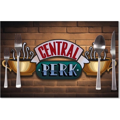 Sablio Prestieranie Seriál Priatelia CENTRAL PERK Tehly 40x30cm
