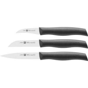 ZWILLING Комплект ножове twin grip, комплект от 3 бр. , черен, zwilling (zw38737000)