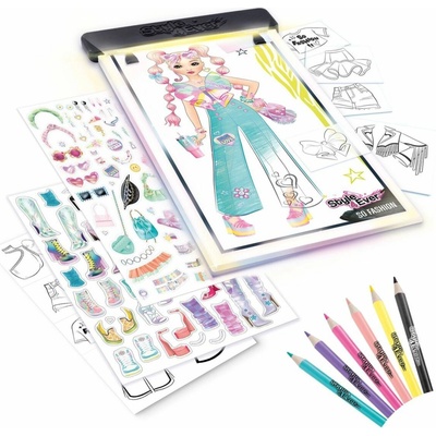 Style4Ever Návrhářská sada s podsvícenou podložkou