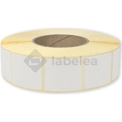 Labelea Samolepiace TERMO etikety 40x45 mm biele papierové, 3000 etikiet na rolke, Farba etikiet Biela, Vnútorný priemer dutinky 76 mm ETM040045W030V