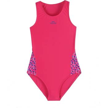 Slazenger Юношески бански костюм Slazenger Splice Racerback Swimsuit Junior - Purple