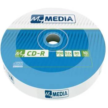 MYMEDIA CD-R диск, 700MB, 52x, 10 броя, в термосвиваема опаковка, MYMEDIA (от VERBATIM) 69204 (69204)