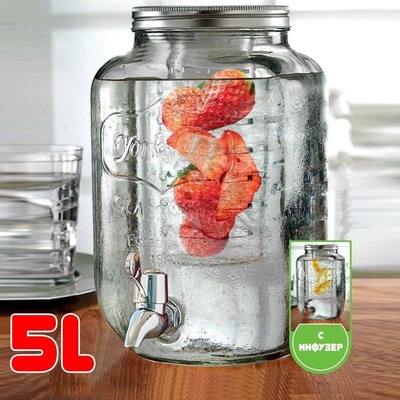 5 литра буркан с канелка и инфузер (1152873)