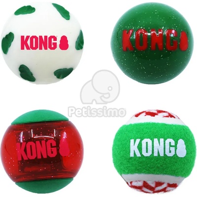 KONG Christmas комплект топки 4 бр