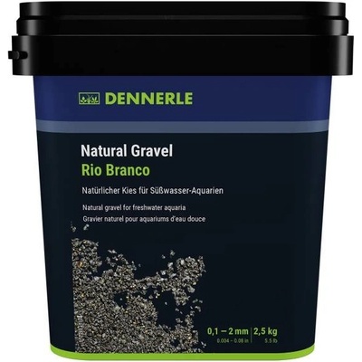 Dennerle přírodní štěrk Rio Branco 0,1-2 mm 2,5 kg