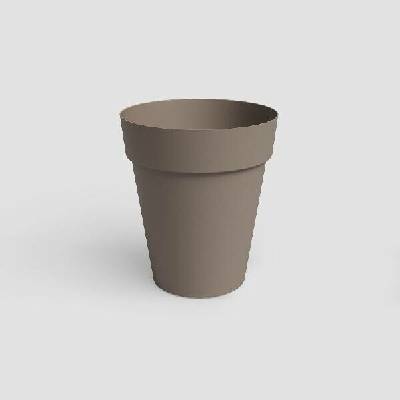 Artevasi Květináč CAPRI 46cm plast šedá matte taupe