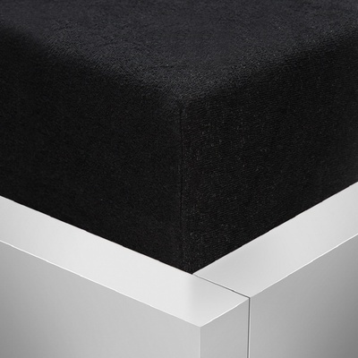 Stanex Froté napínací prostěradlo černé 90x200