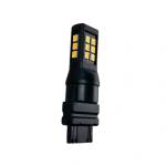 CarMart Лед крушка T25 с 28 диода 2835 chip 10-24v - оранжава