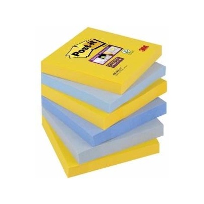 Post-it Sticky Notes POST-IT Super Sticky (654-6SS-NY), 76x76mm, 6x90 cards. , new york