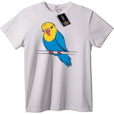NOONEBRAND Тениска Сладко папагалче - 3XL, White
