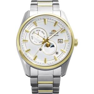 Orient RA-AK0312S - мъжки часовник, автоматичен, 41.5 mm, бял, сапфир, ден/дата, слънце/луна Часовници