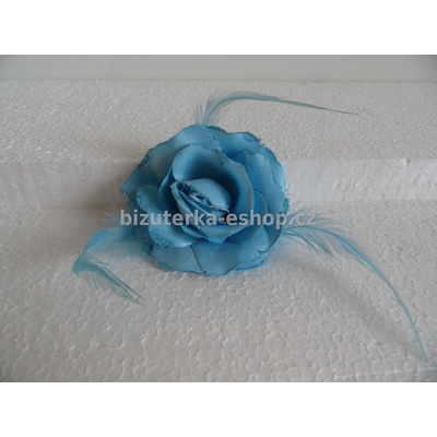 Bizuterka-eshop.cz květ modrý BZ-03362